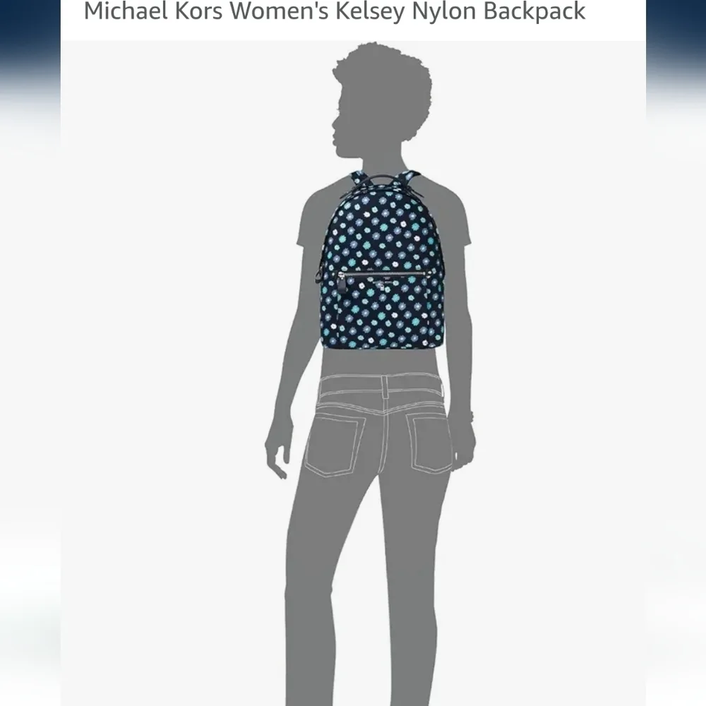 Michael Kors Blue Backpack Kelsey 14.5